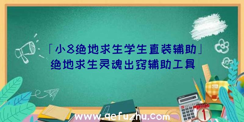 「小8绝地求生学生直装辅助」|绝地求生灵魂出窍辅助工具